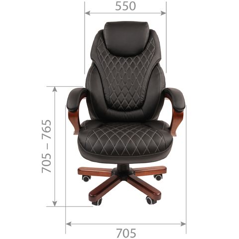 Кресло CHAIRMAN CH406 PU кожа черная