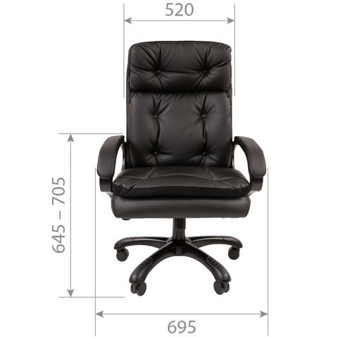 Кресло CHAIRMAN 442 ткань R 015 черный