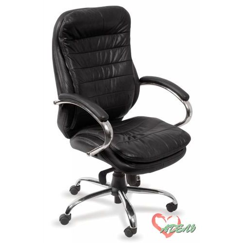Кресло кож 9950AXSN/ Black сиденье черный кожа/кожзам
