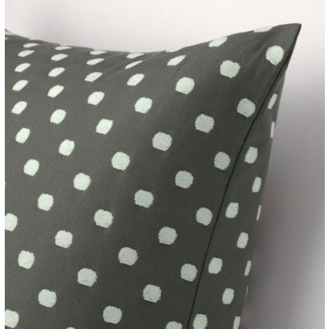 ТАГГБРЭКЕН Чехол на подушку, серый белый/орнамент «точки»50x50 см