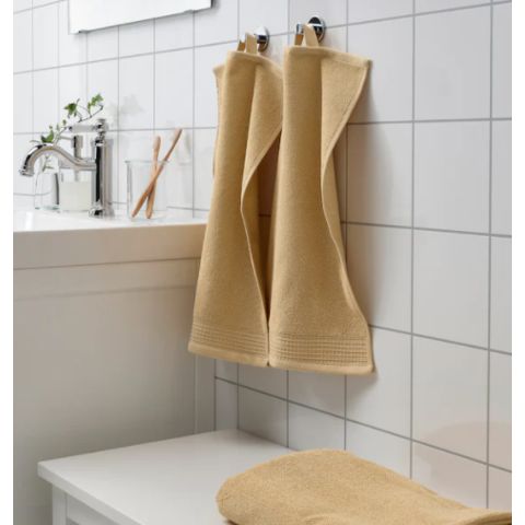 ВИНАРН Банное полотенце, св-желт 30x50  см