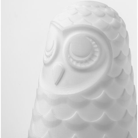 СОЛБУ Настольная лампа, светодиодная, белый сова/с батарейным питанием14 см