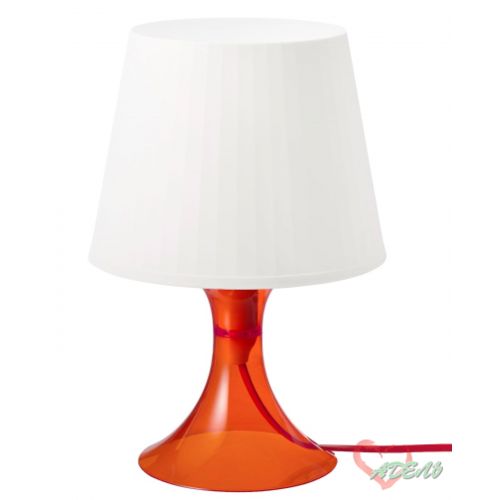ЛАМПАН Лампа настольная, оранжевый/белый29 см