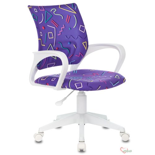 Кресло KD-W4 фиолетовый Sticks 08 крестовина пластик белый пластик белый